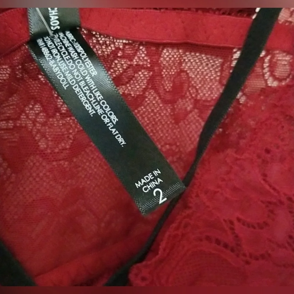 Torrid Strappy Lace & Mesh Babydoll Chemise - Picture 9 of 11